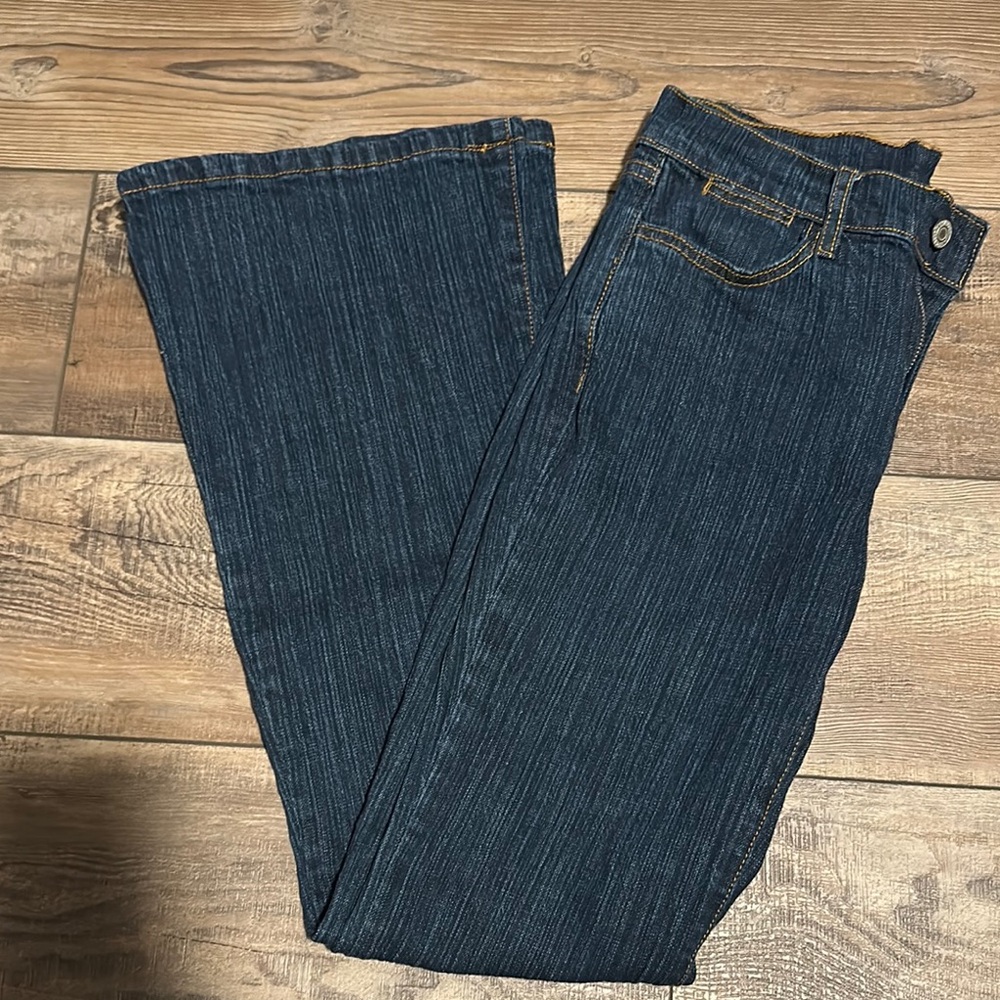 Blue Flare Wide Leg Jeans